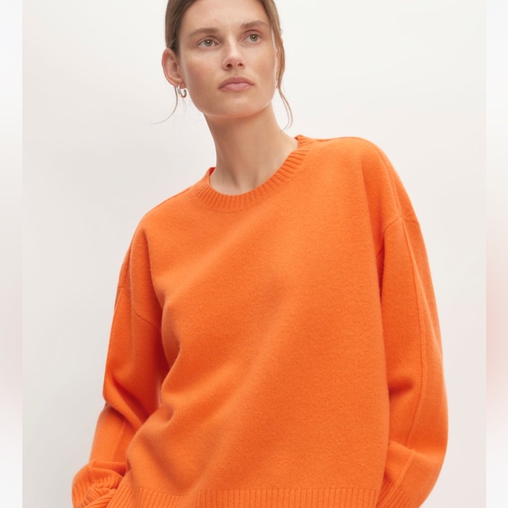 Merino Wool Everlane Sweater Orange XS